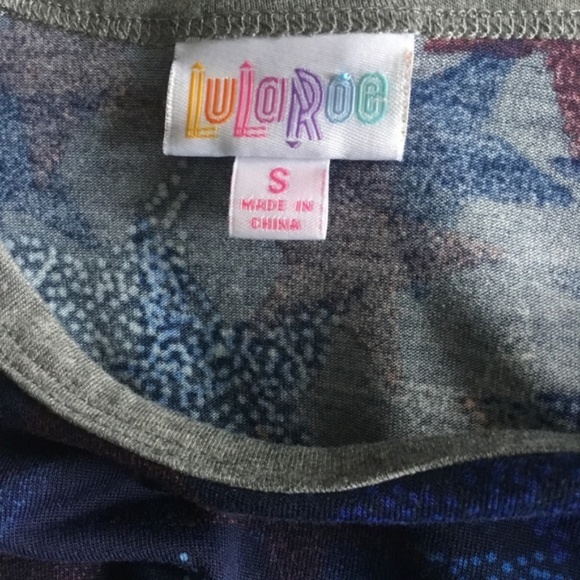 Lularoe Randy Stars America Baseball Tee - Picture 3 of 4